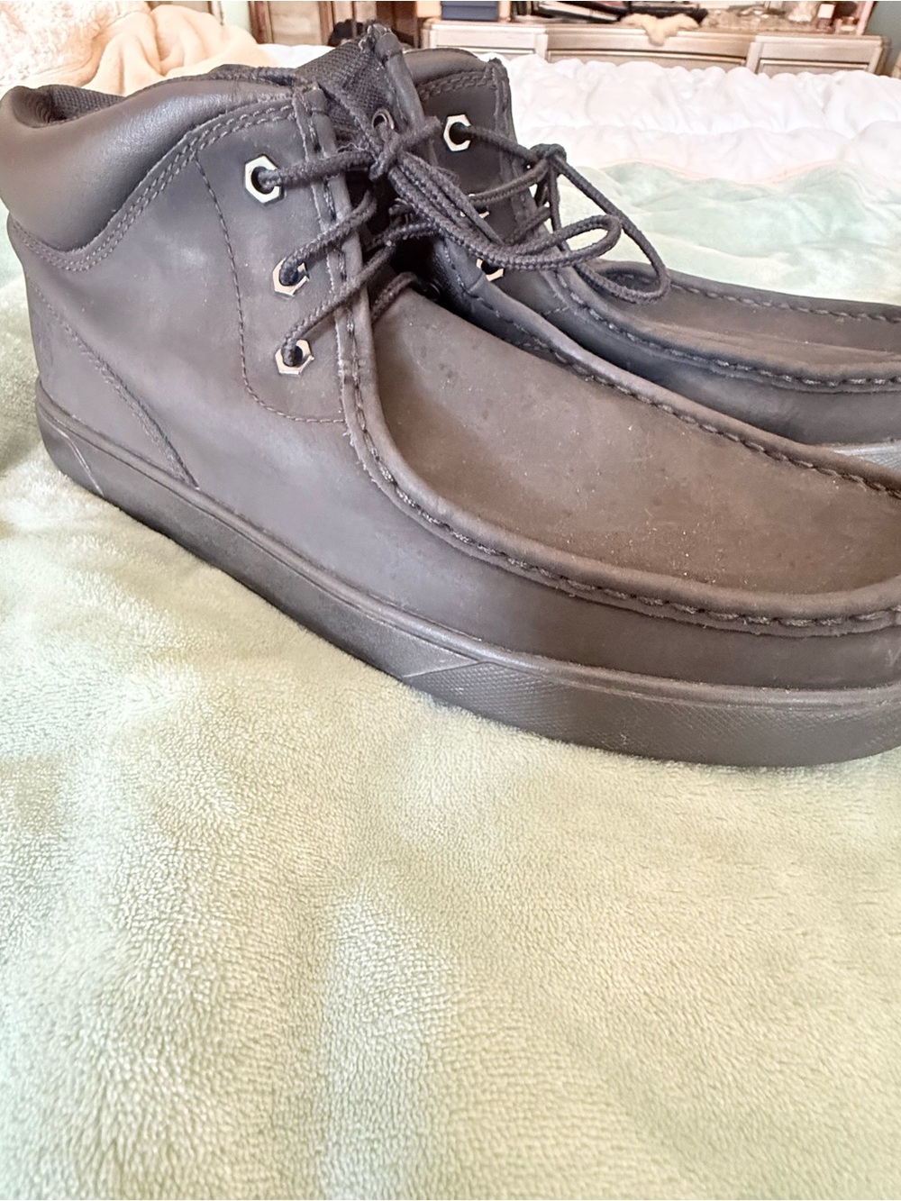 Timberland Men's Black Chukka Moc Toe Boots